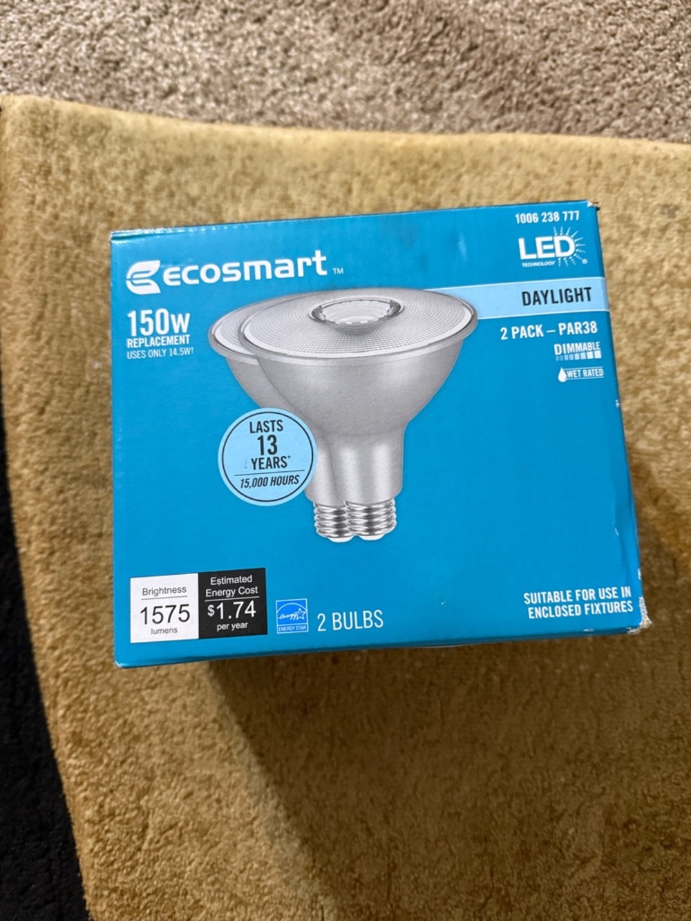 Ecosmart LED Daylight PAR38 2-Pack - Blue Box